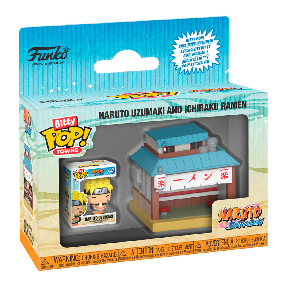 Imagen 2 - Figura Bitty Pop Town Naruto Shippuden Naruto Uzumaki And Ichiraku Ramen