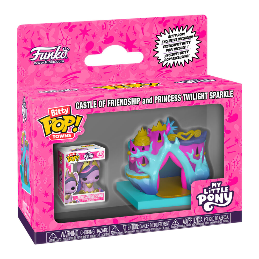 Imagen 1 - Figura Bitty Pop Town My Little Pony Castle Of Friendship And Princess Twilight Sparkle
