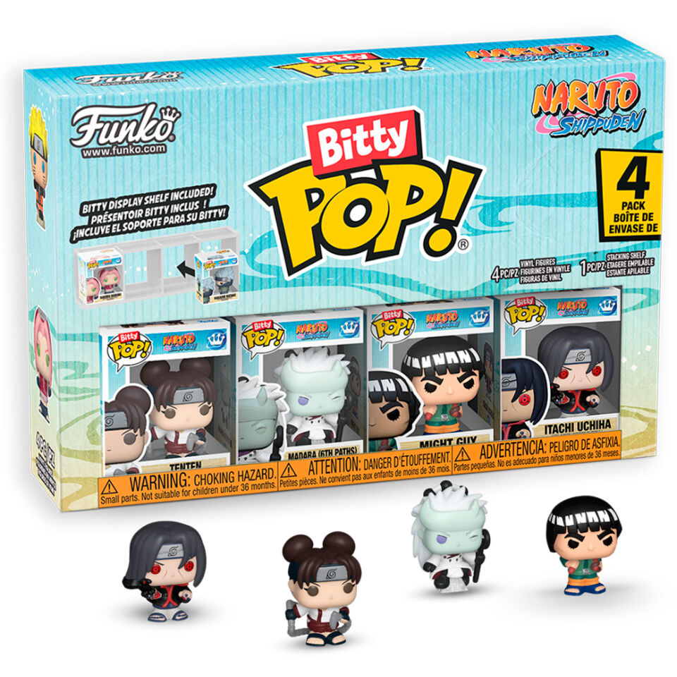 Imagen 1 - Blister 4 Figuras Bitty Pop Naruto Shippuden Battle