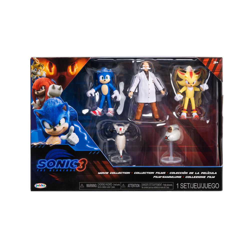 Imagen 1 - Blister 5 Figuras Wave 3 Sonic 3 6Cm