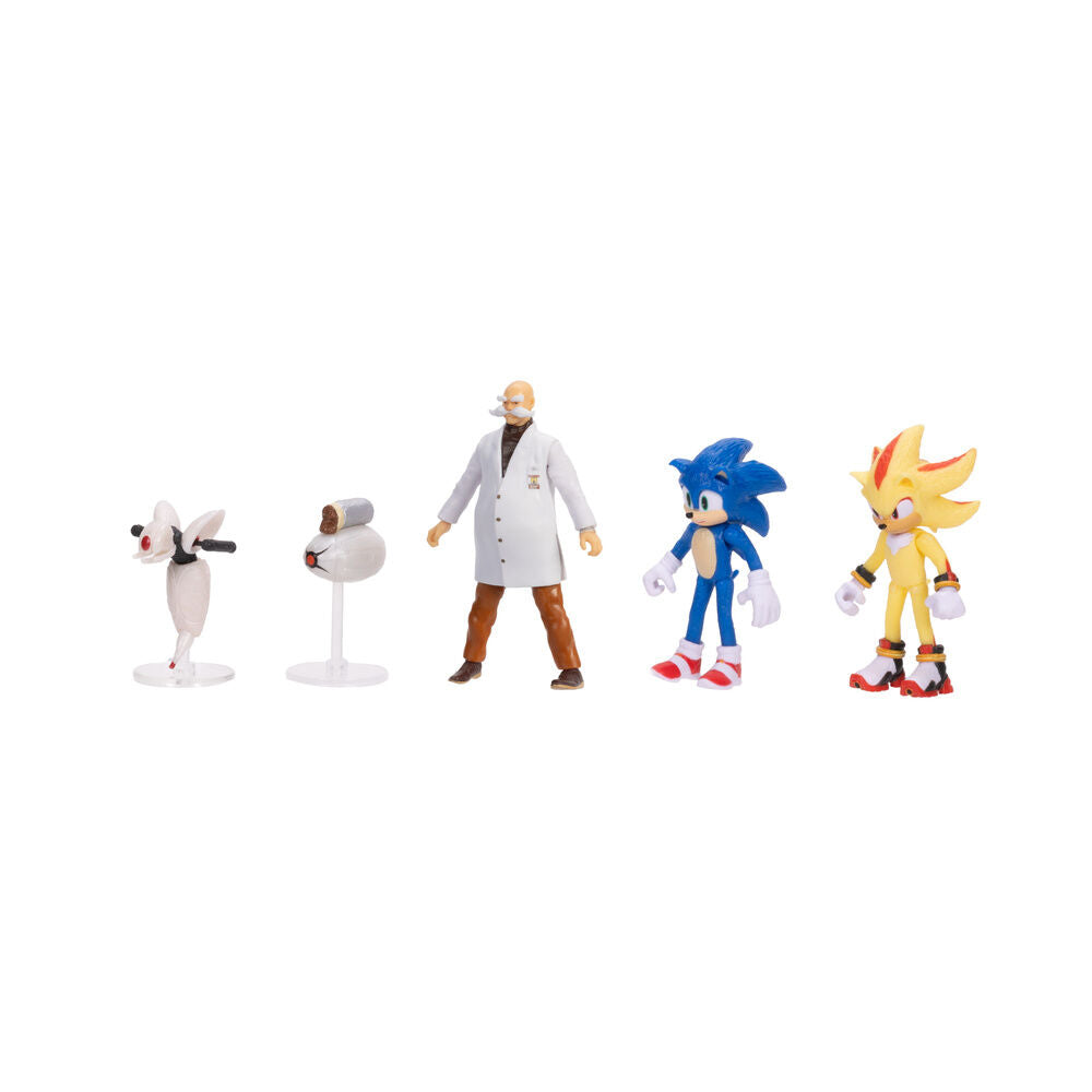 Imagen 4 - Blister 5 Figuras Wave 3 Sonic 3 6Cm