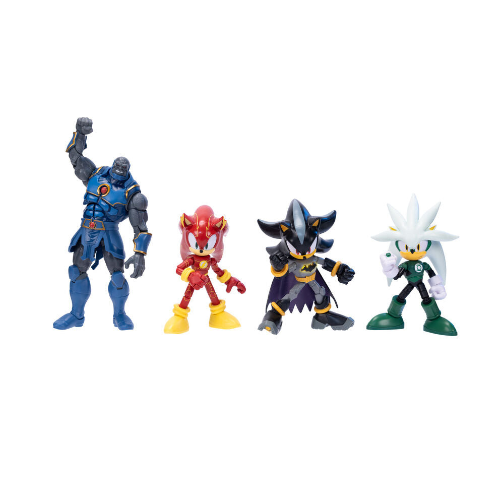 Imagen 5 - Blister 4 Figuras Sonic The Hedgehog Dc Comics 12Cm
