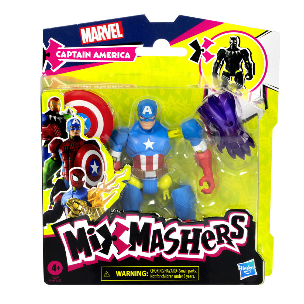 Imagen 1 - Figura Capitan America Mix Mashers Marvel 12Cm