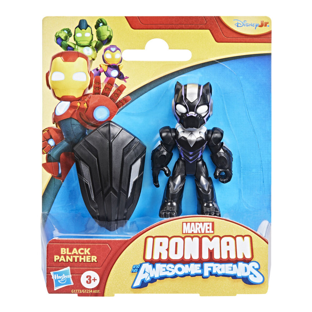 Imagen 1 - Figura Black Panther Iron Man Y Su Superequipo Marvel 7Cm