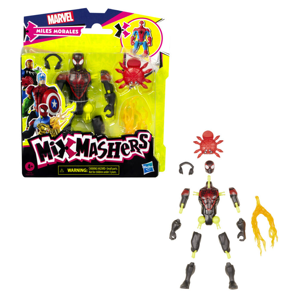 Imagen 4 - Figura Miles Morales Mix Mashers Marvel 12Cm
