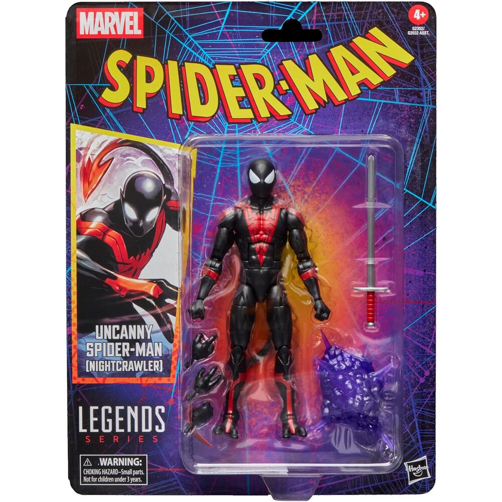 Imagen 9 - Figura Uncanny Spider-man Nightcrawler Spider-man Marvel Legends Series 15Cm