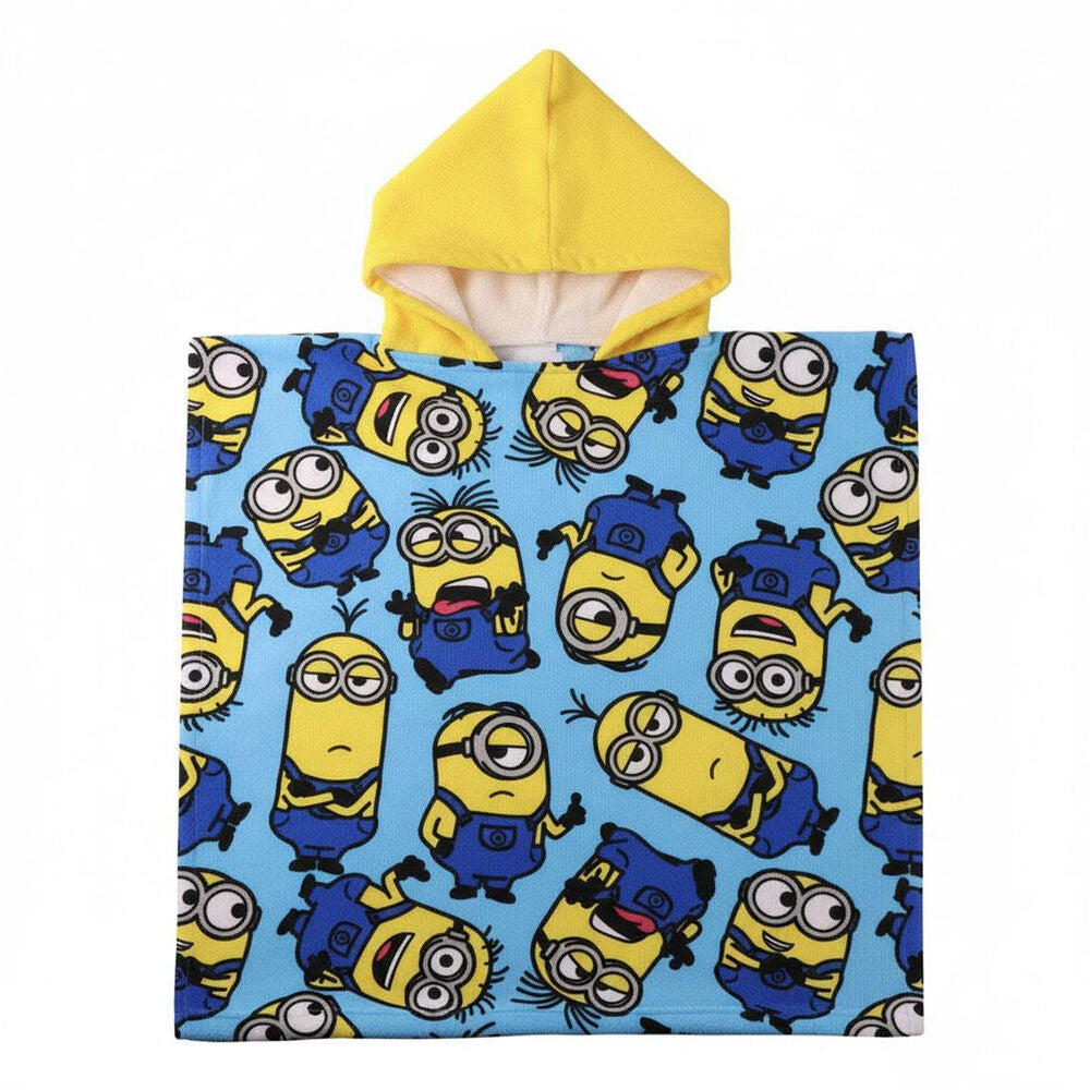 Imagen 1 - Poncho Toalla Minions Microfibra