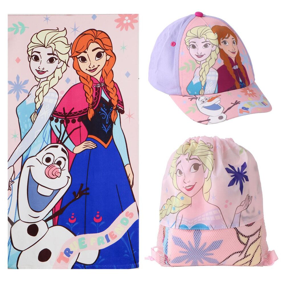 Imagen 4 - Set Toalla + Saco + Gorra Frozen Disney