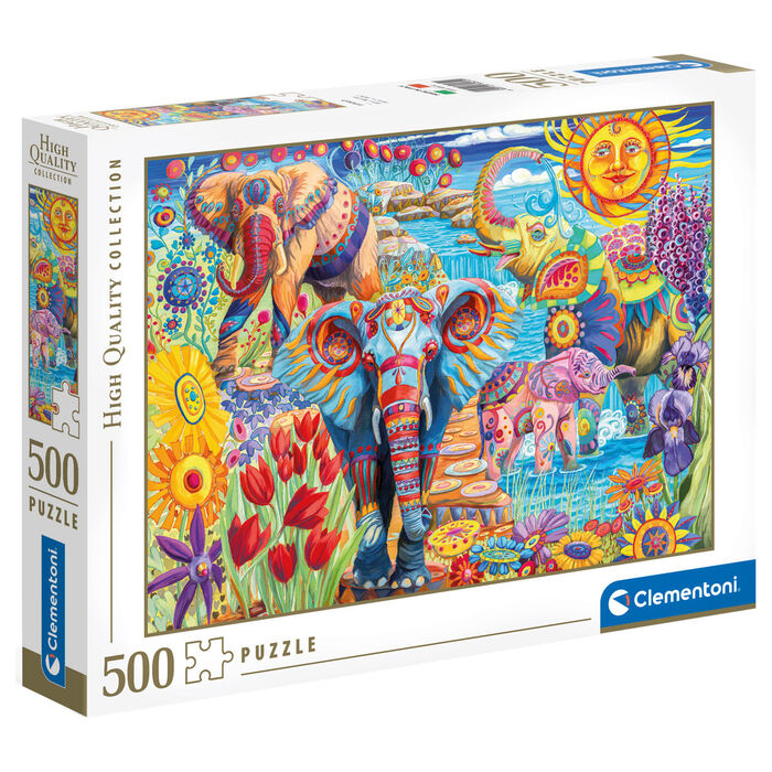 Imagen 1 - Puzzle El Carnaval De Los Elefantes 500Pzs
