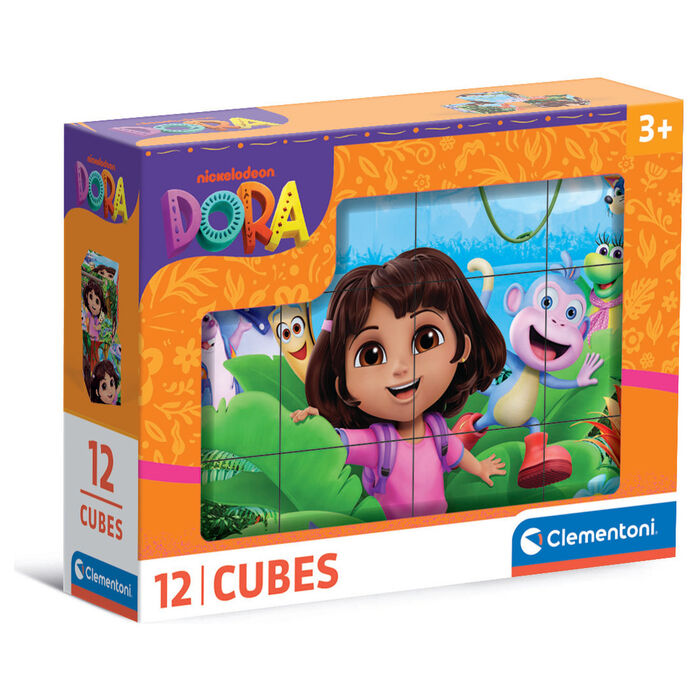 Imagen 1 - Puzzle Cubo Dora La Exploradora 12Pzs