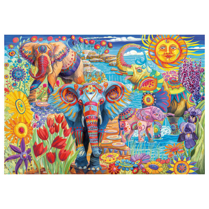 Imagen 2 - Puzzle El Carnaval De Los Elefantes 500Pzs