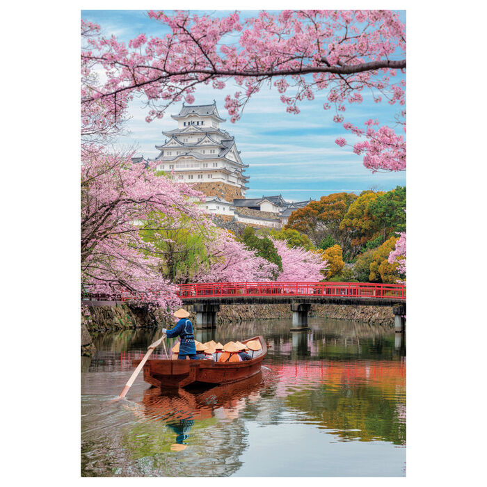 Imagen 2 - Puzzle El Castillo De Himeji En Primavera 1000Pzs