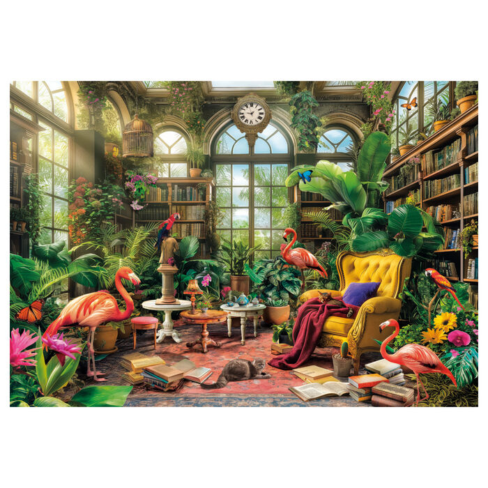 Imagen 2 - Puzzle La Biblioteca Del Invernadero 1000Pzs