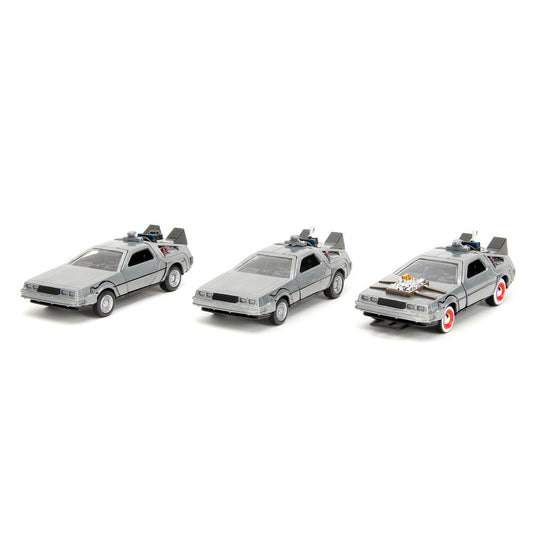 Imagen 2 - Blister 3 Dlorean Time Machine 40Th Anniversary Regreso Al Futuro
