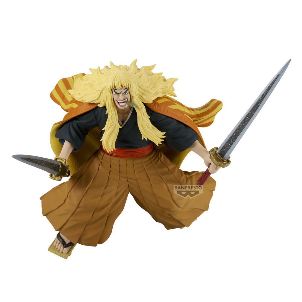 Imagen 1 - Figura Shiki El Leon Dorado Battle Record One Piece 16Cm