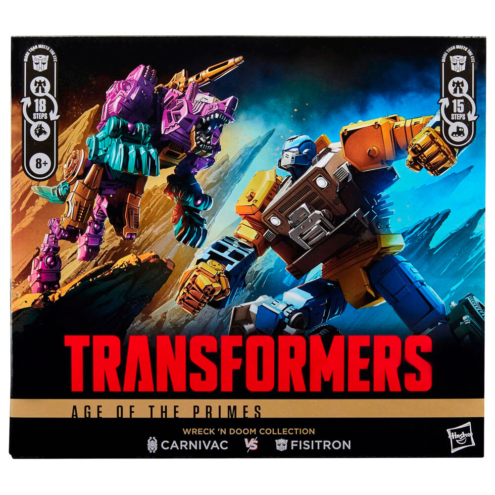 Imagen 2 - Set 2 Figuras Fisitron & Carnivac Transformers Age Of The Primes 14Cm