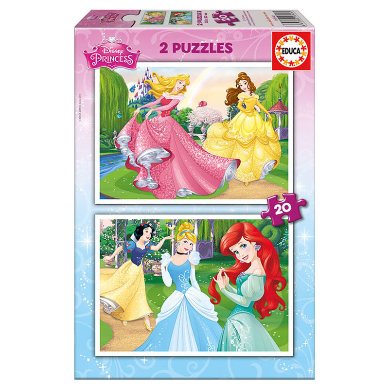 Imagen 1 - Puzzle Princesas Disney 2X20pzs