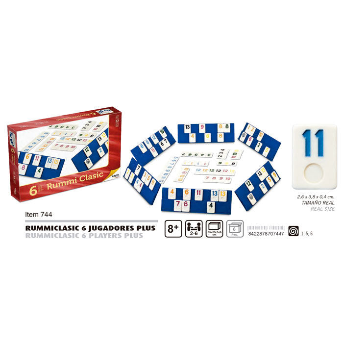 Imagen 3 - Juego Rummiclasic 6 Jugadores Plus