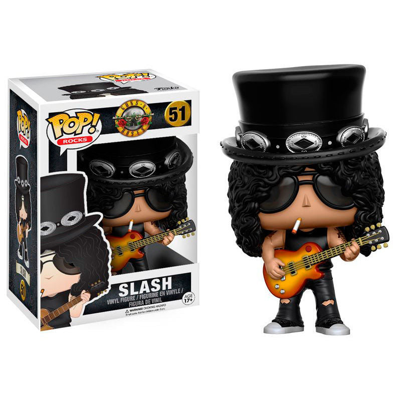 Imagen de Figura Pop Rocks Guns N Roses Slash parte de nuestra colección en Espadas y más, sitio oficial.
