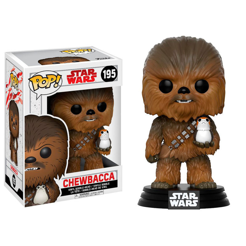 Imagen de Figura Pop Star Wars Chewbacca With Porg parte de nuestra colección en Espadas y más, sitio oficial.
