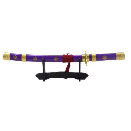 Imagen de Mini-Katana Enma Morada de Zoro de One Piece parte de nuestra colección en Espadas y más, sitio oficial.