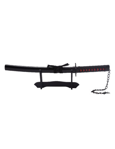 Imagen de Mini-Katana Tensa Zagetsu Ichigo Kurosaki de Bleach parte de nuestra colección en Espadas y más, sitio oficial.