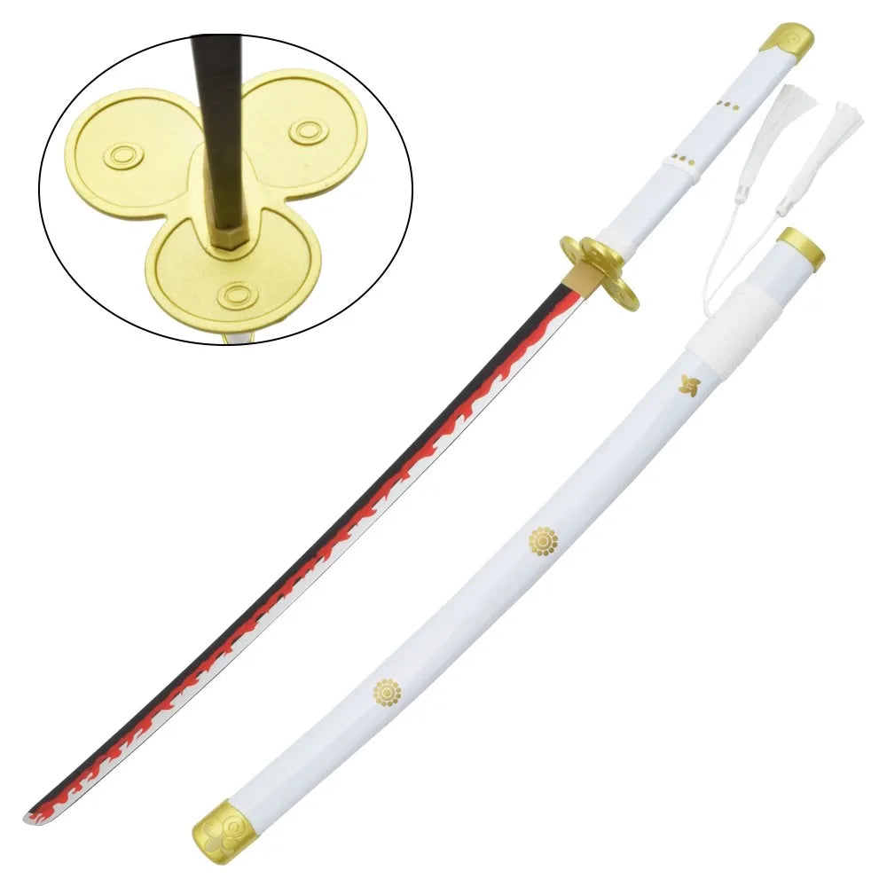 Imagen de Katana Decorativa de Bambú - Enma Blanca - One Piece parte de nuestra colección en Espadas y más, sitio oficial.