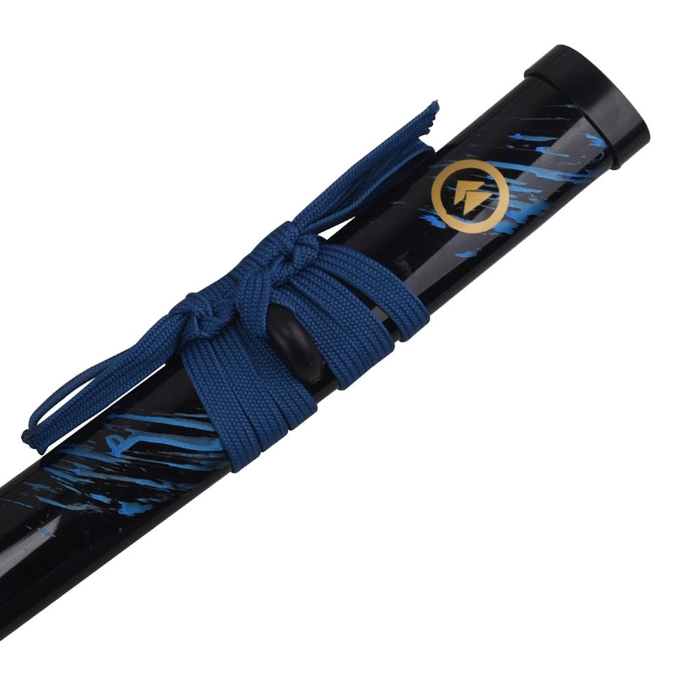 Katana Decorativa de Bambú Sable Azul de Sakai Espada de Jin de Ghost of Tsushima