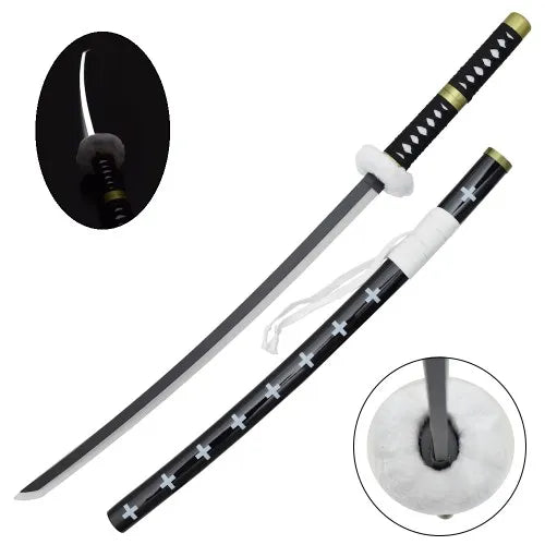 Katana Decorativa de Led - Trafalgar - Uma Peça (ZS521BKGD)