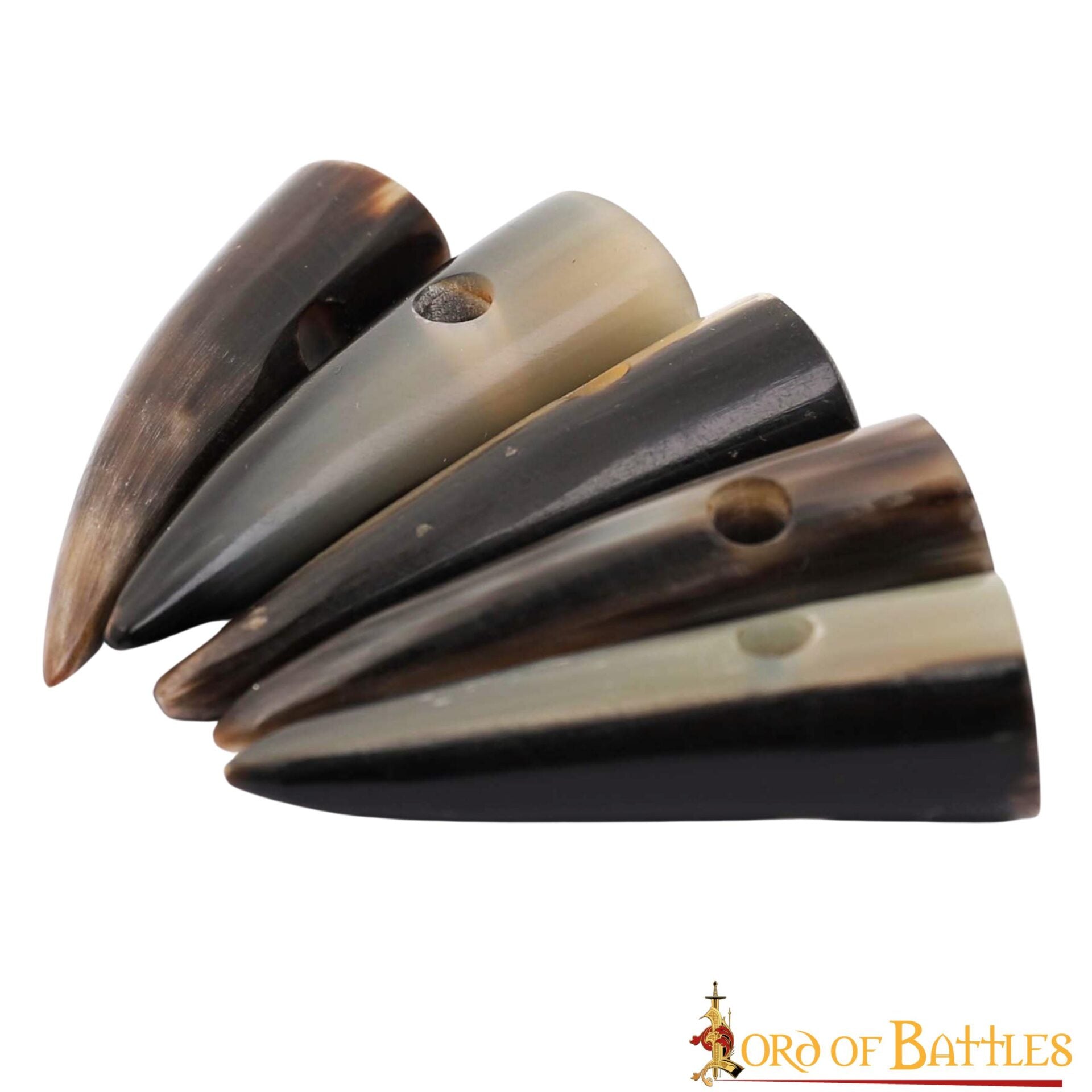 Juego de 5 Botones de Palanca de Cuerno Pulido Estilo Vikingo - Acabado a Mano con Cuerno de Buey Natural - Imagen 18