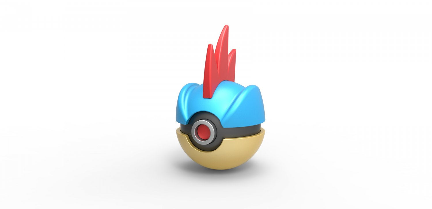 Imagen de Pokeball Artesanal Feraligart parte de nuestra colección en Espadas y más, sitio oficial. Esta imagen describe pokeball