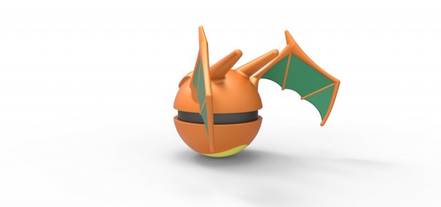 Imagen de Pokeball Artesanal Charizard parte de nuestra colección en Espadas y más, sitio oficial.
