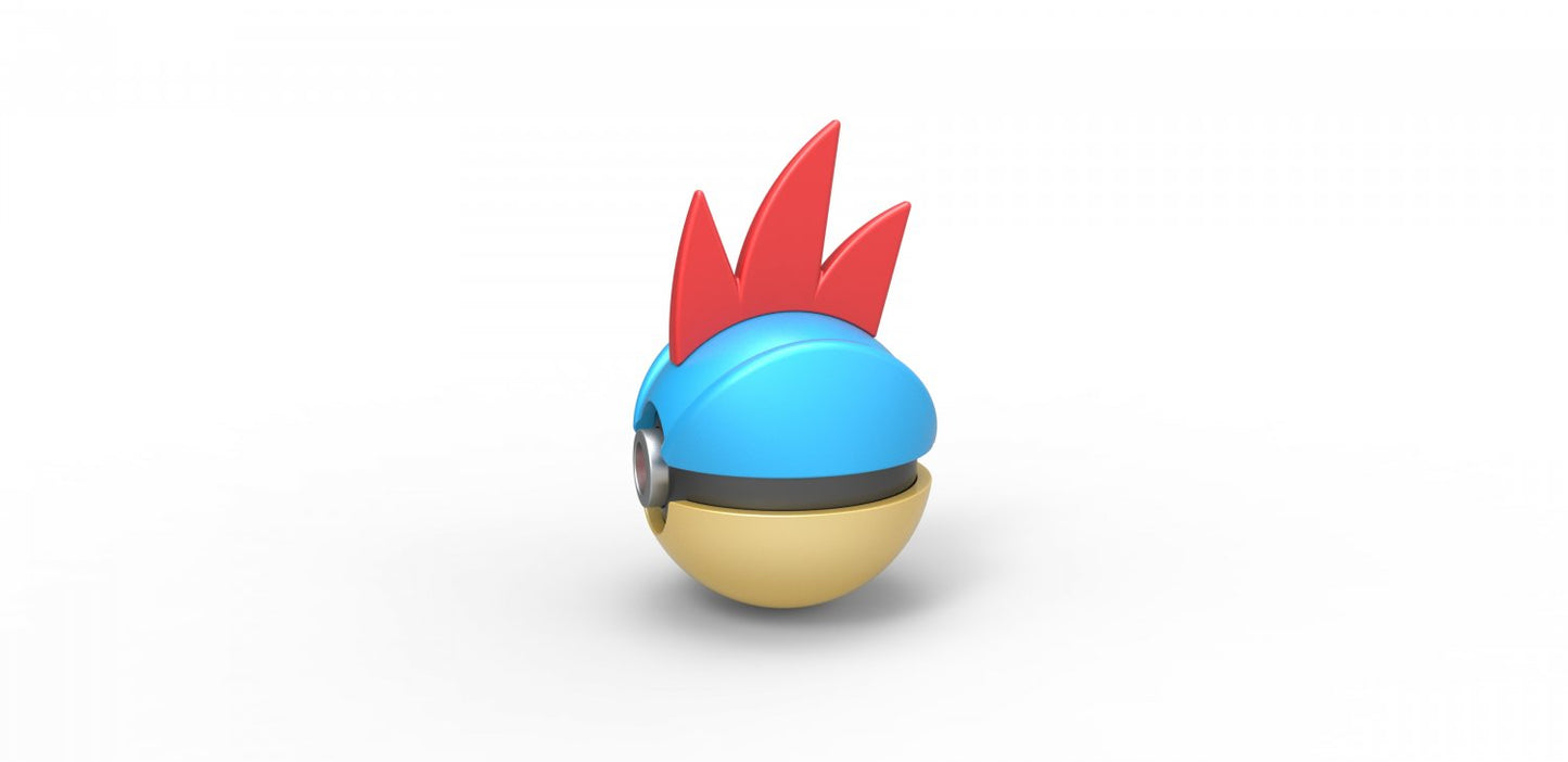 Imagen de Pokeball Artesanal Feraligart parte de nuestra colección en Espadas y más, sitio oficial. Esta imagen describe pokeball