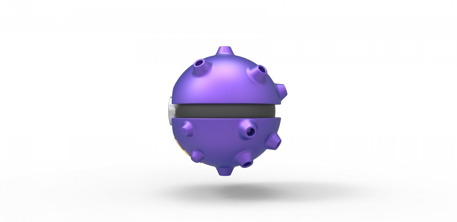 Imagen de Pokeball Artesanal Koffing parte de nuestra colección en Espadas y más, sitio oficial. Esta imagen describe pokeball