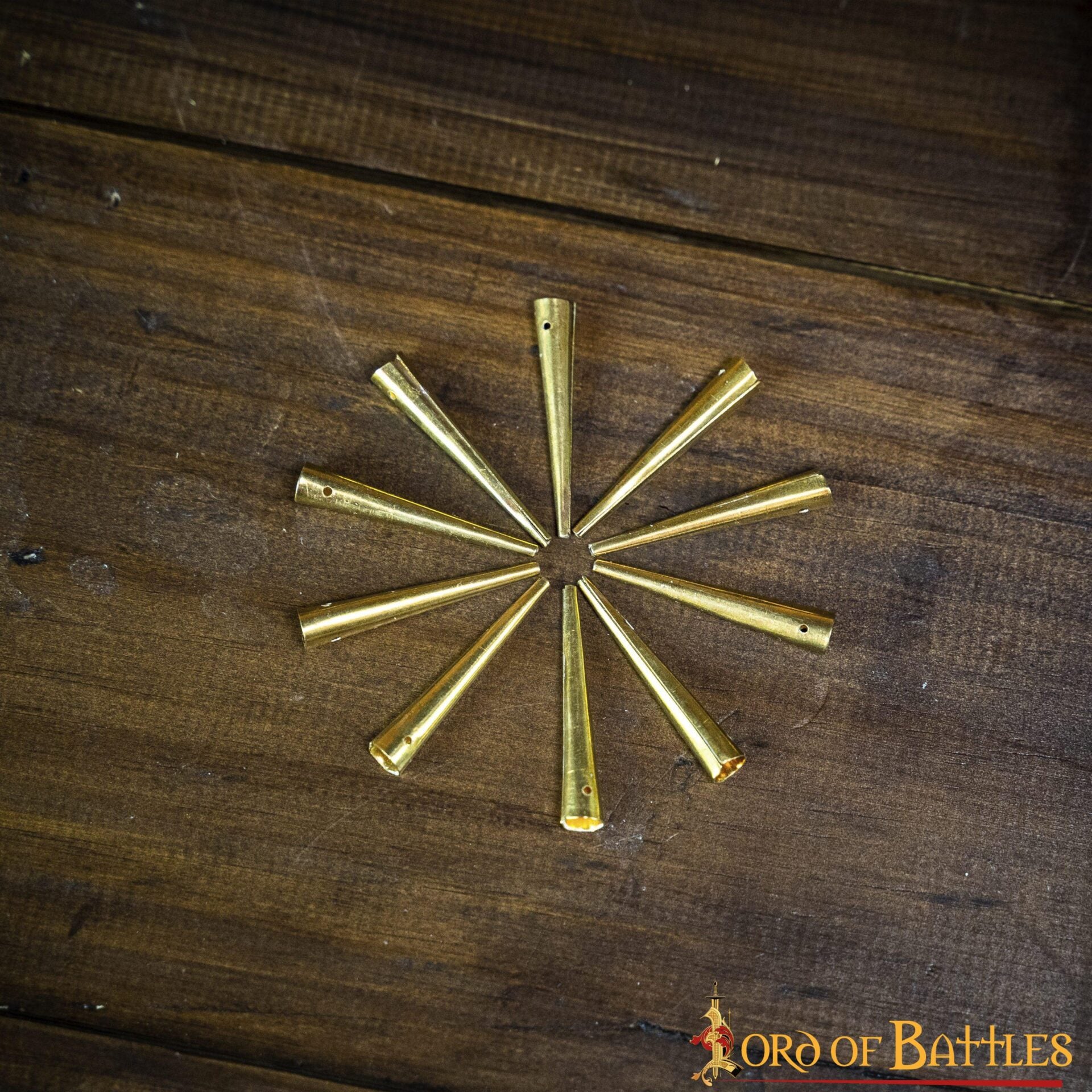 Aiglets Medievales de Latón - Juego de 10 Puntas de Cordón Resistentes (3,6 Cm) - Imagen 9