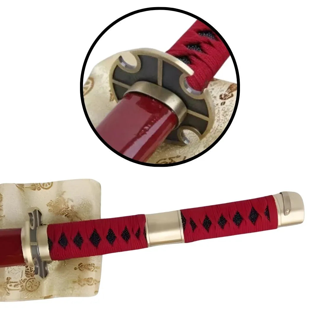 Imagen de Katana Sandai Kitetsu de zoro de One piece decorativa gama top parte de nuestra colección en Espadas y más, sitio oficial.