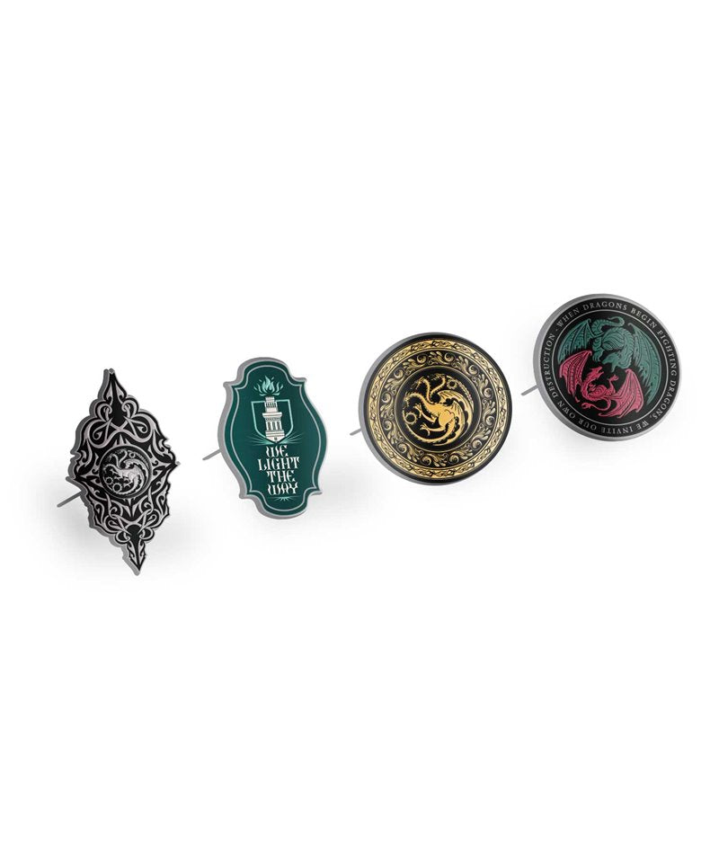 Set of 4 house of dragon pins SET4P003