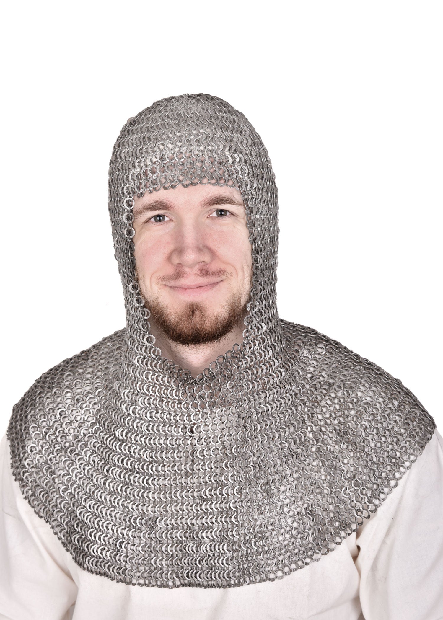 Almofar, cofia o capucha de cota de malla remachada anillos planos ULF-FRM-CSQ