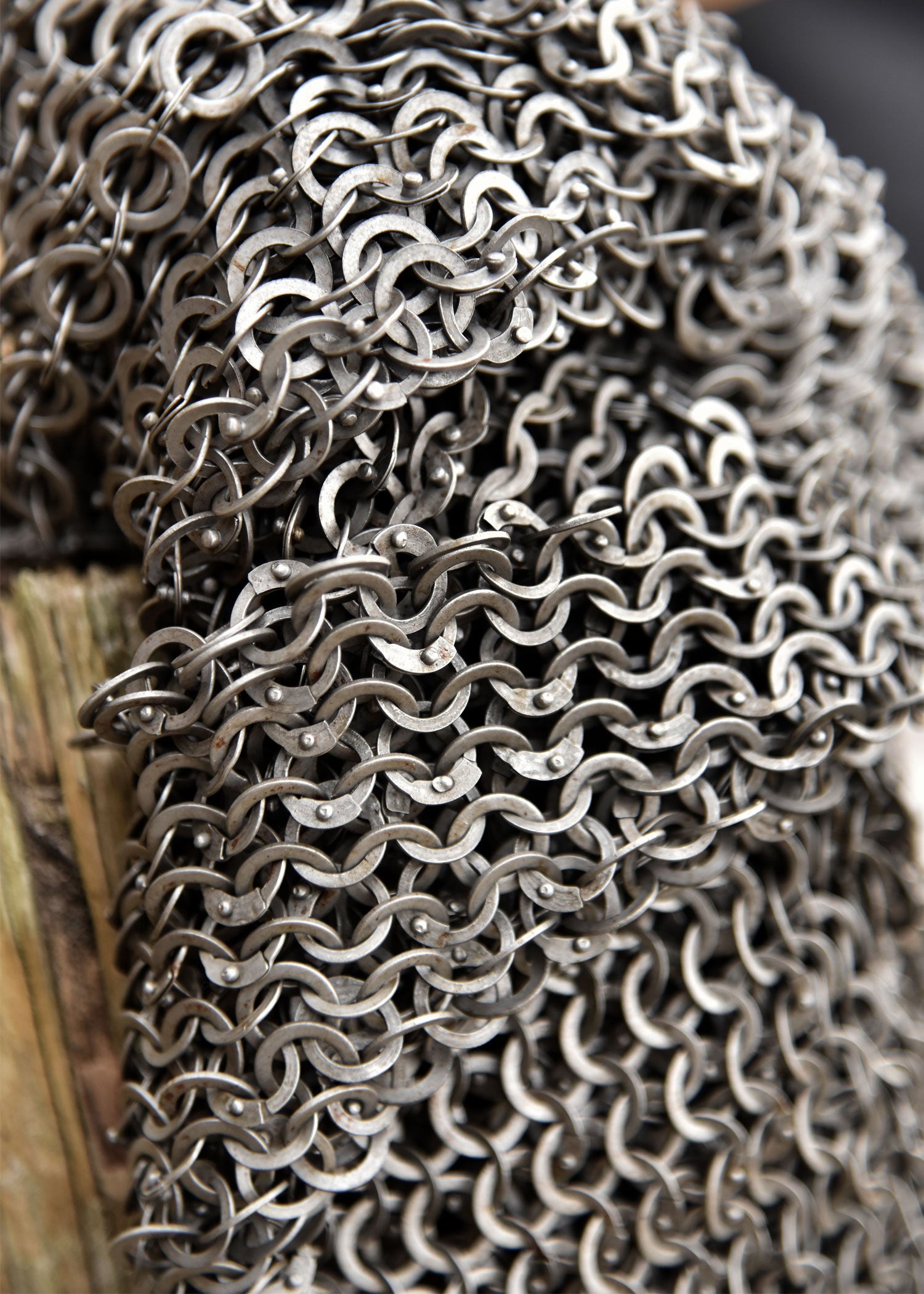 Almofar, cofia o capucha de cota de malla remachada anillos planos ULF-FRM-CSQ