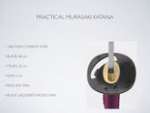Katana YariNoHanzo Practical Dojo Murasaki Katana