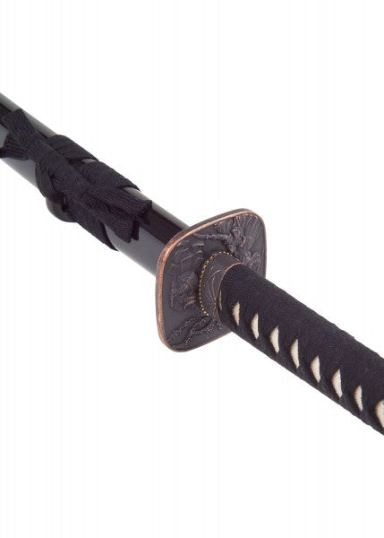 0106857100 John Lee Fujisan Katana funcional, estructura de damasco - Espadas y Más
