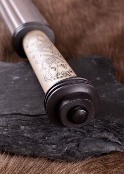 Saxo largo vikingo con mango de hueso en estilo Jellinge, siglo 10 - 0116202300 - Espadas y Más