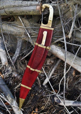 Imagen de Falcata con mango de cabeza de caballo, incluyendo vaina y cuchillo, siglo 4-3 aC 0116411108 parte de nuestra colección en Espadas y más, sitio oficial.