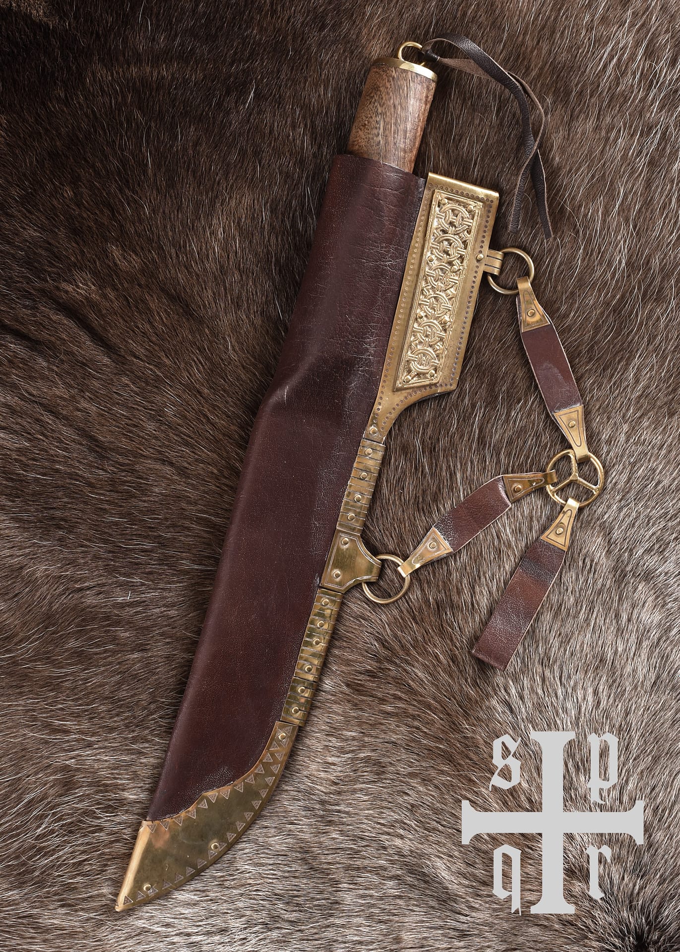 Broken Back Seax, cuchillo vikingo con hoja de acero al carbono 0364001731 - Espadas y Más