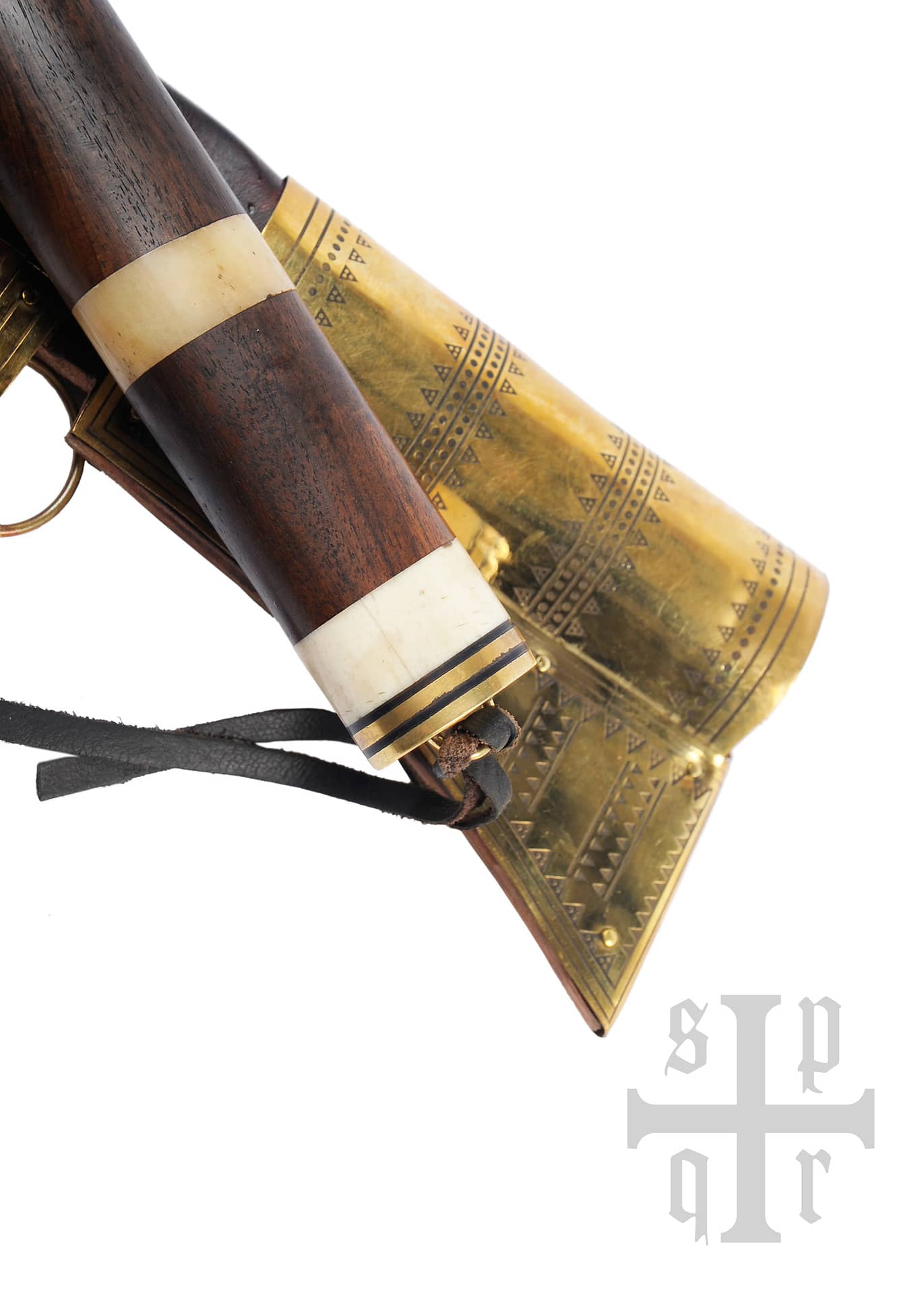 Cuchillo Vikingo Seax, Acero Damasco, Mango de Madera / Hueso 0364002660 - Espadas y Más