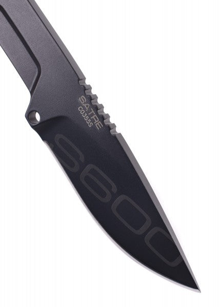 Cuchillo fijo Satre S600 Negro Extrema Ratio 04.1000.0222-BLK-S6 - Espadas y Más