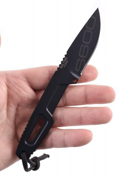 Cuchillo fijo Satre S600 Negro Extrema Ratio 04.1000.0222-BLK-S6 - Espadas y Más