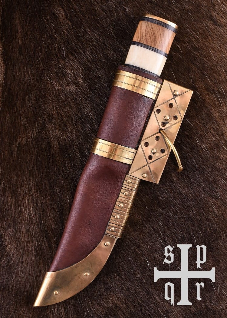 Cuchillo vikingo con hoja de acero de Damasco 0564000237 - Espadas y Más