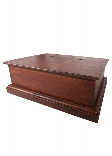 Soporte de armadura de metal universal con pedestal de madera marrón 1001600500 - Espadas y Más