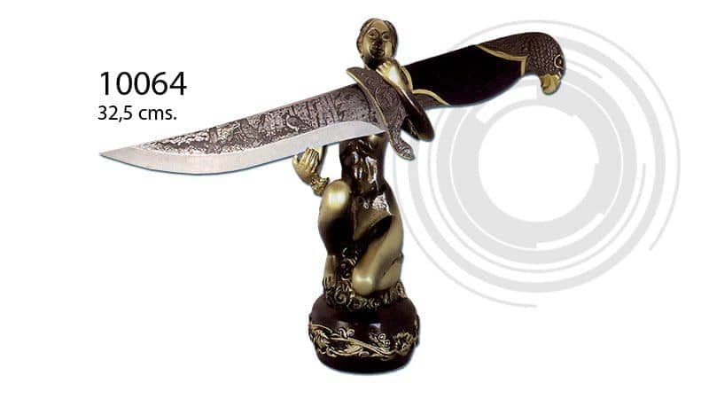10064 CUCHILLO DECORATIVO ESCULTURA - Espadas y Más